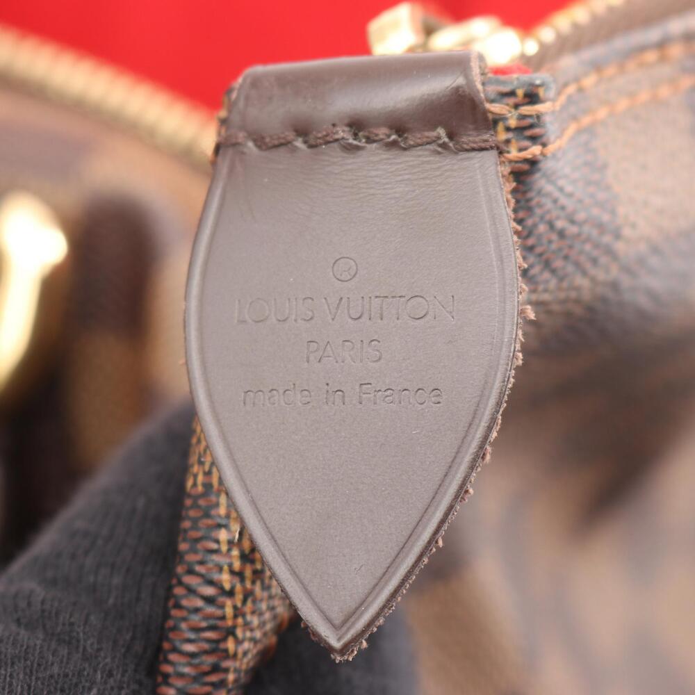 Louis Vuitton Brown Canvas Bag Tote Damier Leather Saleya - Picture 3 of 9